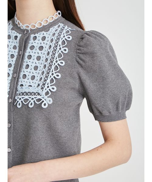 CELFORD(セルフォード)の「【UVカット】ビブヨークレースカーディガン(カーディガン/ボレロ・レディース・ブラック/グレー・F)」の15枚目の写真