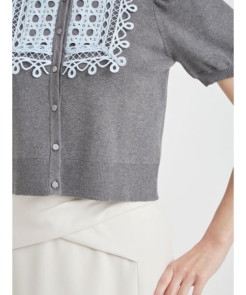 CELFORD(セルフォード)の「【UVカット】ビブヨークレースカーディガン(カーディガン/ボレロ・レディース・ブラック/グレー・F)」の16枚目の写真