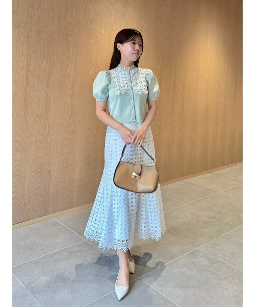 CELFORD(セルフォード)の「【UVカット】ビブヨークレースカーディガン(カーディガン/ボレロ・レディース・ブラック/グレー・F)」の9枚目の写真