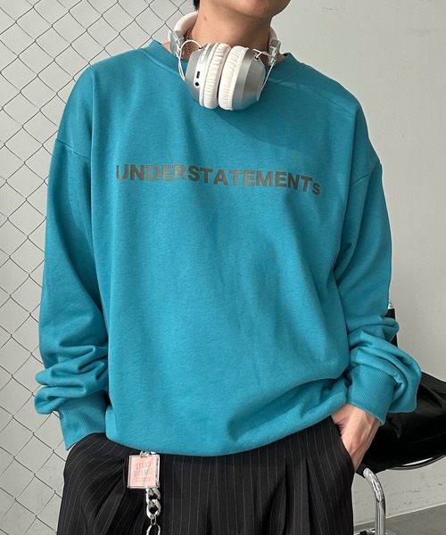 UNDERSTATEMENTs（アンダーステイトメント）の「【ユニセックス】ロゴベーシックスウェット（スウェット・メンズ・ライトグレー/ブラウン/レッド/オレンジ/ネイビー/チャコールグレー/オフホワイト/ブルー/ライトブルー/ブラック・MEDIUM/LARGE）」の6枚目の写真