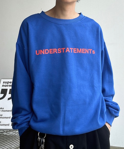 UNDERSTATEMENTs（アンダーステイトメント）の「【ユニセックス】ロゴベーシックスウェット（スウェット・メンズ・ライトグレー/ブラウン/レッド/オレンジ/ネイビー/チャコールグレー/オフホワイト/ブルー/ライトブルー/ブラック・MEDIUM/LARGE）」の12枚目の写真