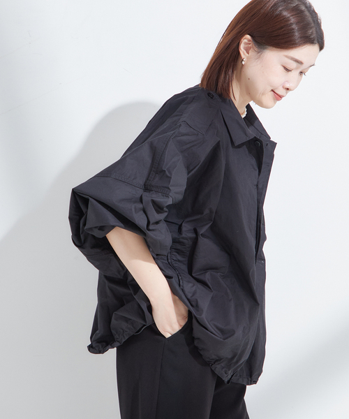 journal standard L'essage（ジャーナルスタンダードレサージュ）の「《追加》別注【ILL ONE EIGHTY/イル ワンエイティ】ショートブルゾン（ミリタリージャケット・レディース・グリーン/ブラック・FREE）」の6枚目の写真