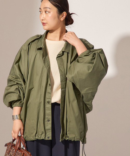 journal standard L'essage（ジャーナルスタンダードレサージュ）の「《追加》別注【ILL ONE EIGHTY/イル ワンエイティ】ショートブルゾン（ミリタリージャケット・レディース・グリーン/ブラック・FREE）」の10枚目の写真