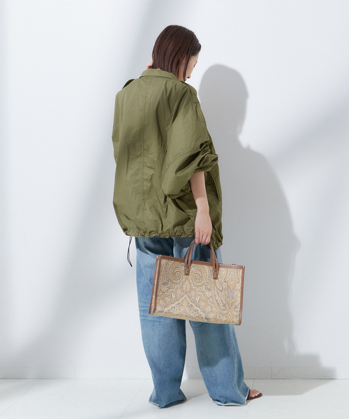 journal standard L'essage（ジャーナルスタンダードレサージュ）の「《追加》別注【ILL ONE EIGHTY/イル ワンエイティ】ショートブルゾン（ミリタリージャケット・レディース・グリーン/ブラック・FREE）」の13枚目の写真