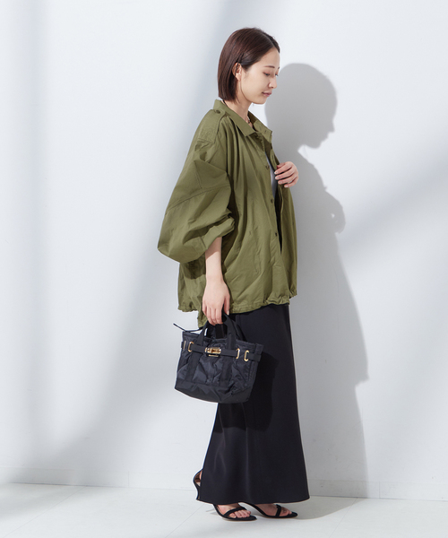 journal standard L'essage（ジャーナルスタンダードレサージュ）の「《追加》別注【ILL ONE EIGHTY/イル ワンエイティ】ショートブルゾン（ミリタリージャケット・レディース・グリーン/ブラック・FREE）」の17枚目の写真