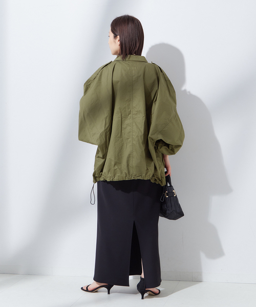 journal standard L'essage（ジャーナルスタンダードレサージュ）の「《追加》別注【ILL ONE EIGHTY/イル ワンエイティ】ショートブルゾン（ミリタリージャケット・レディース・グリーン/ブラック・FREE）」の18枚目の写真