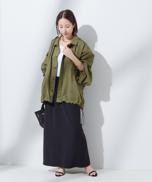 journal standard L'essage（ジャーナルスタンダードレサージュ）の「《追加》別注【ILL ONE EIGHTY/イル ワンエイティ】ショートブルゾン（ミリタリージャケット・レディース・グリーン/ブラック・FREE）」の19枚目の写真