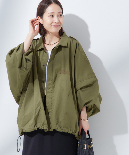 journal standard L'essage（ジャーナルスタンダードレサージュ）の「《追加》別注【ILL ONE EIGHTY/イル ワンエイティ】ショートブルゾン（ミリタリージャケット・レディース・グリーン/ブラック・FREE）」の21枚目の写真