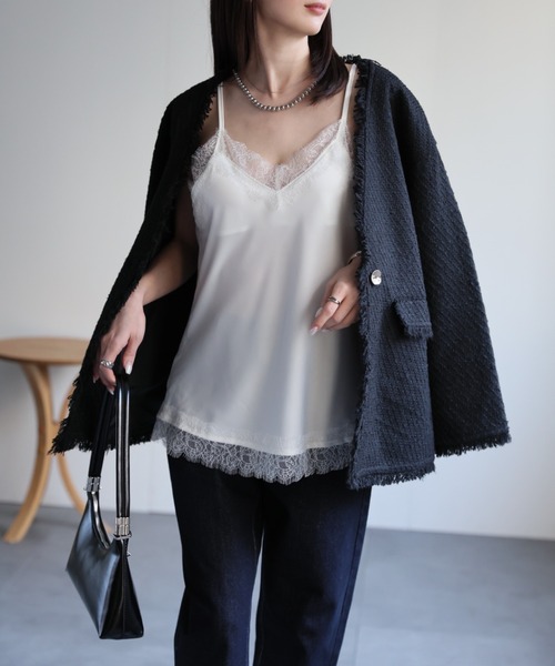 model：162cm 着用サイズ：F