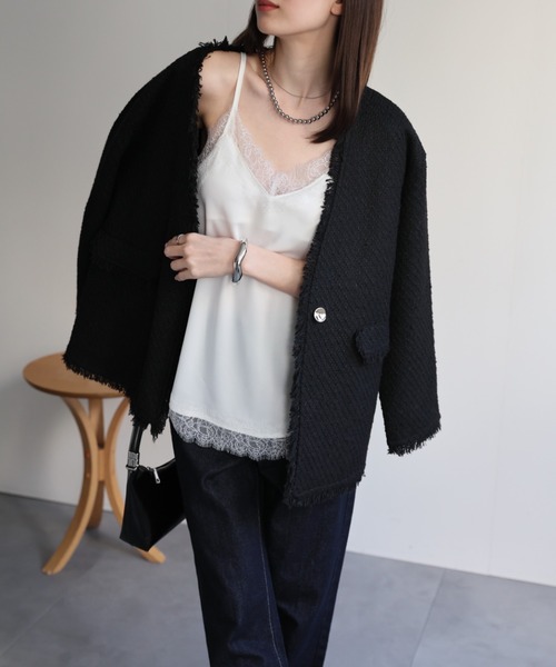 model：162cm 着用サイズ：F