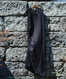 SALON adam et rope' | リネンドロストノースリーブワンピース / GENTLE LINEN(ワンピース)