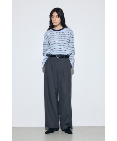 AZUL by moussy（アズールバイマウジー）の「マルチボーダー長袖トップス（Tシャツ/カットソー・レディース・ブラック系その他/ブルー系その他/イエロー系その他・FREE）」の7枚目の写真