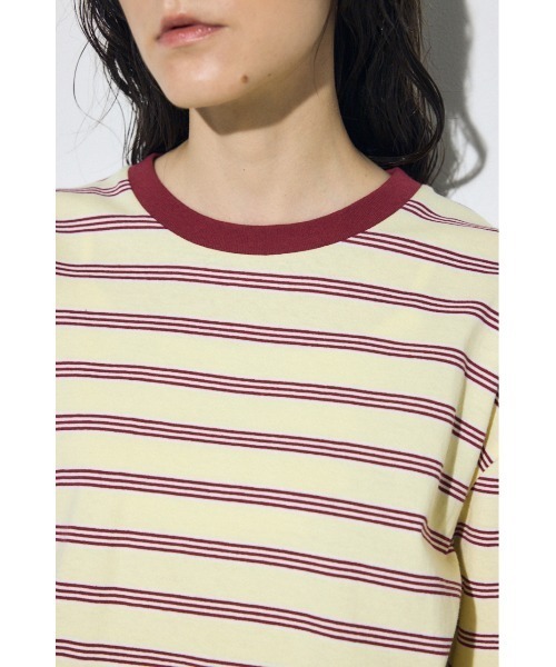 AZUL by moussy（アズールバイマウジー）の「マルチボーダー長袖トップス（Tシャツ/カットソー・レディース・ブラック系その他/ブルー系その他/イエロー系その他・FREE）」の16枚目の写真