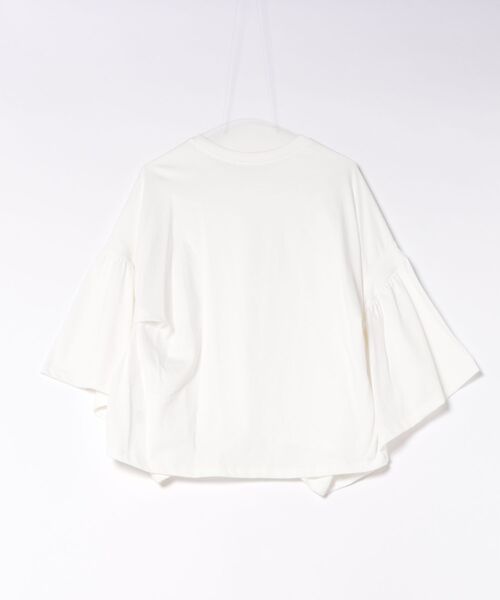 LUGIVA(ルギヴァ)の「リブ切り替えギャザースリーブプルオーバー(Tシャツ/カットソー・レディース・ブラック/オフホワイト・M)」の18枚目の写真