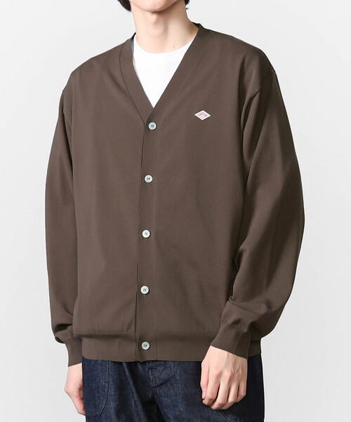 DANTON(ダントン)の「DANTON | ジャージーニット Vネックカーディガン MEN(カーディガン/ボレロ・メンズ・ブラック/ブラウン系その他2/グレー/ブルー・40/42/44)」の1枚目の写真