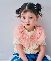 p.premier | レースつけ衿&メロウ針抜きTシャツセット(Tシャツ/カットソー)