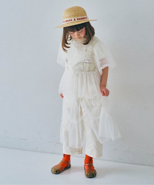 p.premier（ピードットプルミエ）の「レースつけ衿&メロウ針抜きTシャツセット（Tシャツ/カットソー・キッズ・オフホワイト/ピンク/レッド・80/90/100/110/120/130/140）」の8枚目の写真