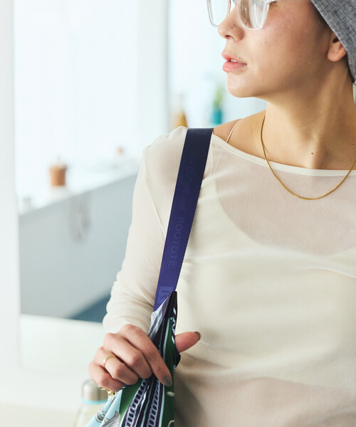 ROOTOTE(ルートート)の「ROOTOTE/ルートート LT.TABLO 50 A スカーフバッグ(トートバッグ・レディース・ネイビー/サックスブルー/ブラック/ゼブラ/レオパード・ONE SIZE)」の18枚目の写真