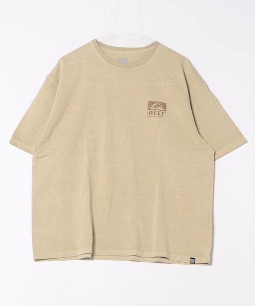 REEF（リーフ）の「REEF 80S BOX LOGO SS T Tシャツ 【2026年春夏モデル】（Tシャツ/カットソー・メンズ・ベージュ/ブルー/チャコールグレー・SMALL/X-LARGE/LARGE/MEDIUM）」の2枚目の写真
