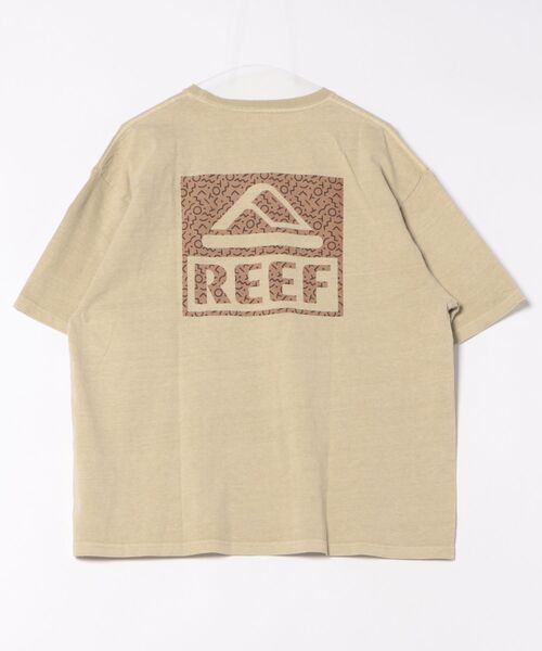 REEF（リーフ）の「REEF 80S BOX LOGO SS T Tシャツ 【2026年春夏モデル】（Tシャツ/カットソー・メンズ・ベージュ/ブルー/チャコールグレー・SMALL/X-LARGE/LARGE/MEDIUM）」の4枚目の写真