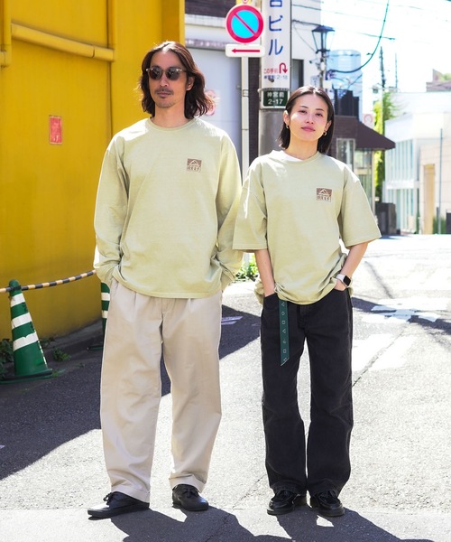 REEF(リーフ)の「REEF 80S BOX LOGO SS T Tシャツ 【2026年春夏モデル】/リーフ半袖ロゴTシャツ(Tシャツ/カットソー・メンズ・ベージュ/ブルー/チャコールグレー・SMALL/X-LARGE/LARGE/MEDIUM)」の9枚目の写真