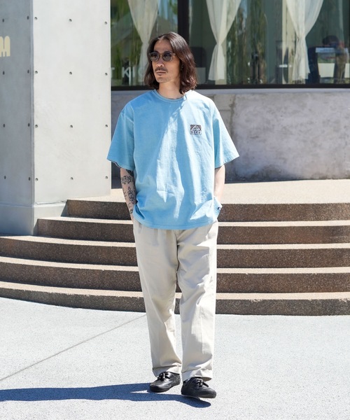 REEF(リーフ)の「REEF 80S BOX LOGO SS T Tシャツ 【2026年春夏モデル】/リーフ半袖ロゴTシャツ(Tシャツ/カットソー・メンズ・ベージュ/ブルー/チャコールグレー・SMALL/X-LARGE/LARGE/MEDIUM)」の17枚目の写真