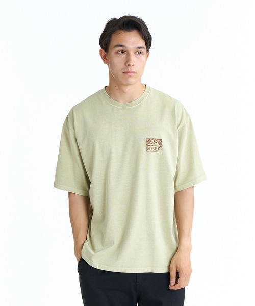 REEF(リーフ)の「REEF 80S BOX LOGO SS T Tシャツ 【2026年春夏モデル】/リーフ半袖ロゴTシャツ(Tシャツ/カットソー・メンズ・ベージュ/ブルー/チャコールグレー・SMALL/X-LARGE/LARGE/MEDIUM)」の11枚目の写真