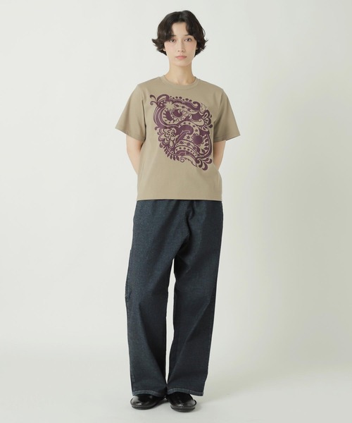 ZUCCa(ズッカ)の「WAVE FLOWER / S(Tシャツ/カットソー・レディース・ベージュ/ダークグレー/ブルー/ホワイト・XL/M size)」の14枚目の写真