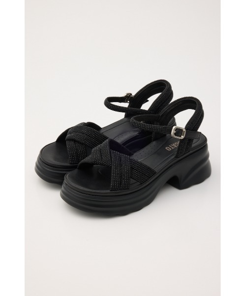 STACCATO(スタッカート)の「【再入荷】コスモパテッドソフティーコンフォートタンク(サンダル・レディース・ブラック/オレンジ系その他・24cm/23.5cm/23cm/22.5cm/24.5cm)」の1枚目の写真
