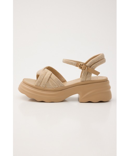 STACCATO(スタッカート)の「【再入荷】コスモパテッドソフティーコンフォートタンク(サンダル・レディース・ブラック/オレンジ系その他・24cm/23.5cm/23cm/22.5cm/24.5cm)」の3枚目の写真