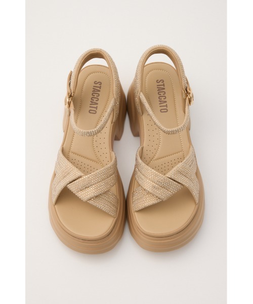 STACCATO(スタッカート)の「【再入荷】コスモパテッドソフティーコンフォートタンク(サンダル・レディース・ブラック/オレンジ系その他・24cm/23.5cm/23cm/22.5cm/24.5cm)」の4枚目の写真