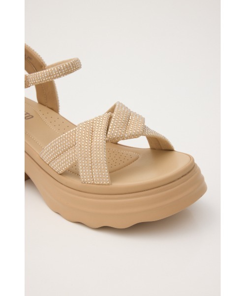 STACCATO(スタッカート)の「【再入荷】コスモパテッドソフティーコンフォートタンク(サンダル・レディース・ブラック/オレンジ系その他・24cm/23.5cm/23cm/22.5cm/24.5cm)」の8枚目の写真