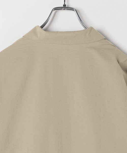 GLOBAL WORK（グローバルワーク）の「シーズンレステック/コーチシャツジャケット/643136（ブルゾン・メンズ・ブラック/ベージュ・SMALL/MEDIUM/LARGE/X-LARGE）」の9枚目の写真