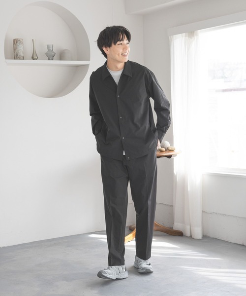 GLOBAL WORK（グローバルワーク）の「シーズンレステック/コーチシャツジャケット/643136（ブルゾン・メンズ・ブラック/ベージュ・SMALL/MEDIUM/LARGE/X-LARGE）」の20枚目の写真