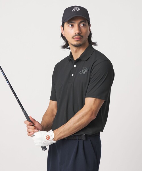 UNITED ARROWS GOLF（ユナイテッドアローズゴルフ）の「メンズ レギュラー カノコ ポロシャツ UV 吸水速乾（ポロシャツ・メンズ・その他1/ホワイト/ブラック/ケリーグリーン/ダークグリーン/ライトブルー・M/L/XL）」の7枚目の写真