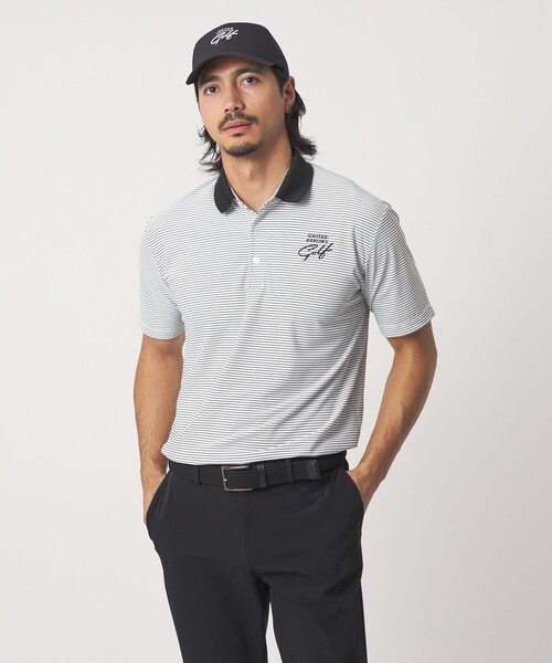 UNITED ARROWS GOLF（ユナイテッドアローズゴルフ）の「メンズ レギュラー カノコ ポロシャツ UV 吸水速乾（ポロシャツ・メンズ・その他1/ホワイト/ブラック/ケリーグリーン/ダークグリーン/ライトブルー・M/L/XL）」の8枚目の写真