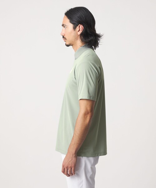 UNITED ARROWS GOLF（ユナイテッドアローズゴルフ）の「メンズ レギュラー カノコ ポロシャツ UV 吸水速乾（ポロシャツ・メンズ・その他1/ホワイト/ブラック/ケリーグリーン/ダークグリーン/ライトブルー・M/L/XL）」の9枚目の写真