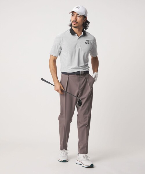 UNITED ARROWS GOLF（ユナイテッドアローズゴルフ）の「メンズ レギュラー カノコ ポロシャツ UV 吸水速乾（ポロシャツ・メンズ・その他1/ホワイト/ブラック/ケリーグリーン/ダークグリーン/ライトブルー・M/L/XL）」の21枚目の写真
