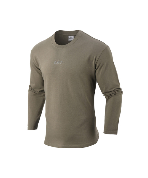 BORN TO WIN（ボーントゥウィン）の「SILVER B LOGO MUSCLE FIT LONG SLEEVE [KHAKI]（Tシャツ/カットソー・メンズ・その他・1/2/4/3）」の2枚目の写真