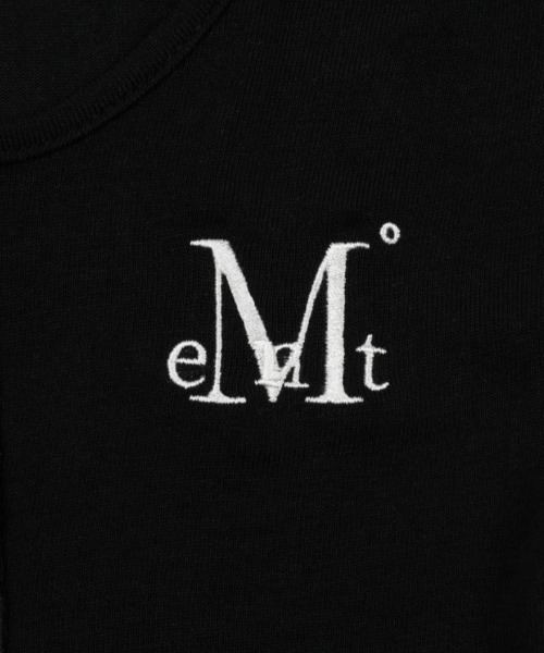 MUCENT(ムセント)の「A'GEM/9 × .kom 『MUCENT/ムセント』 HARING SIGNATURE LOGO SNAP BUTTON U NECK T/ヘリングシグネチャーロゴボタンUネックロングスリーブ(Tシャツ/カットソー・レディース・ホワイト/ブラック・FREE)」の5枚目の写真