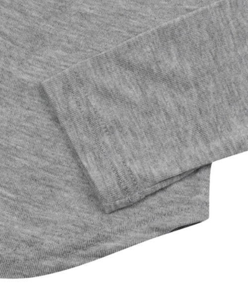 MUCENT(ムセント)の「A'GEM/9 × .kom 『MUCENT/ムセント』 HARING SIGNATURE LOGO SNAP BUTTON U NECK T/ヘリングシグネチャーロゴボタンUネックロングスリーブ(Tシャツ/カットソー・レディース・ホワイト/ブラック・FREE)」の10枚目の写真