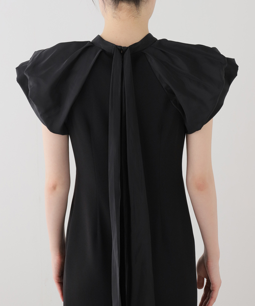 La TOTALITE（ラトータリテ）の「ドレープドレス（ドレス・レディース・ブラック/チャコールグレー/グリーン・FREE）」の7枚目の写真