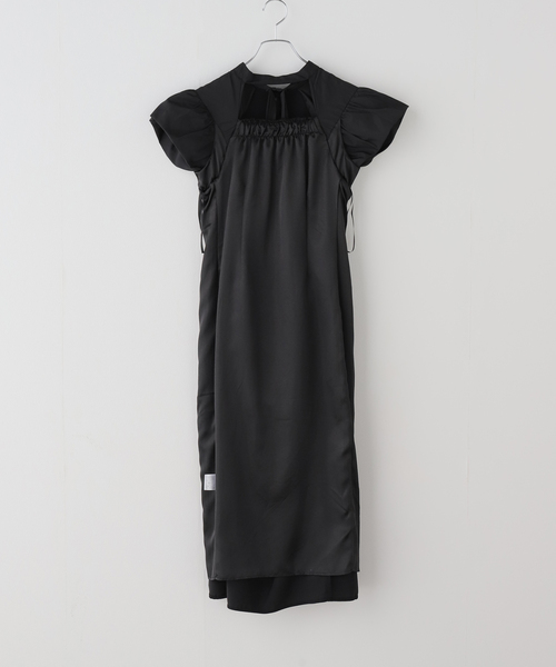 La TOTALITE（ラトータリテ）の「ドレープドレス（ドレス・レディース・ブラック/チャコールグレー/グリーン・FREE）」の13枚目の写真