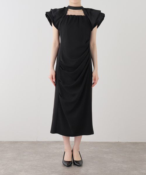 La TOTALITE（ラトータリテ）の「ドレープドレス（ドレス・レディース・ブラック/チャコールグレー/グリーン・FREE）」の15枚目の写真