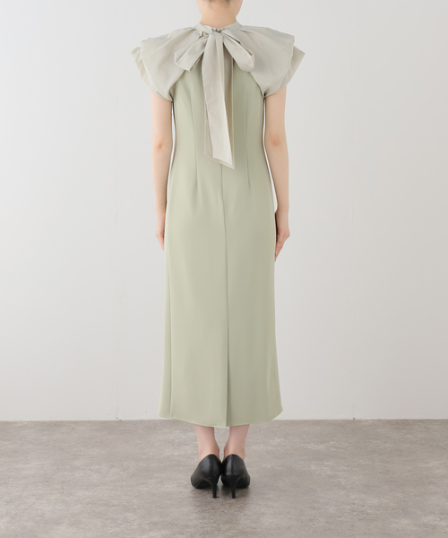 La TOTALITE（ラトータリテ）の「ドレープドレス（ドレス・レディース・ブラック/チャコールグレー/グリーン・FREE）」の22枚目の写真