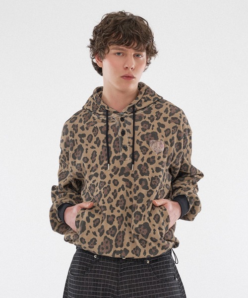 WISH FOR EVER（ウィッシュフォーエバー）の「【 4color / 3size 】DRAW CODE ASSORT THERMAL HENRY HOODIE / ドローコードアソートサーマルヘンリーフーディ（パーカー・メンズ・レッド/その他/ブラック/トップグレー・LARGE/MEDIUM/SMALL）」の4枚目の写真