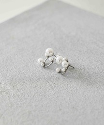 studio CLIP | 【daily CLIP】ステンレスパール見えサークルピアス(ピアス（両耳用）)