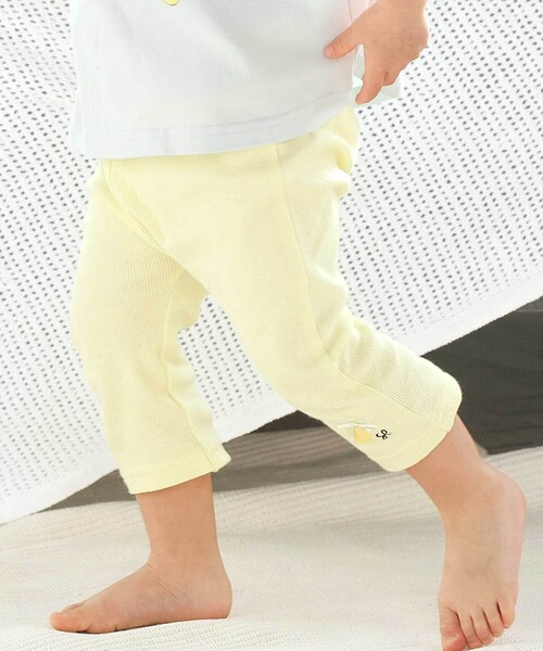 SLAP SLIP（スラップスリップ）の「【スララク/防汚加工】前後フリーで時短!パパパッと穿ける7分丈前向きパンツ(80~120cm)（その他パンツ・キッズ・ピンク/ホワイト/ブルー/オフホワイト/イエロー/ブルー系その他/ネイビー/ブラック・100cm/80ｃｍ/120cm/90cm/110cm）」の7枚目の写真