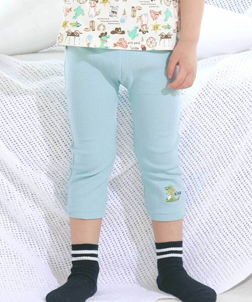 SLAP SLIP（スラップスリップ）の「【スララク/防汚加工】前後フリーで時短!パパパッと穿ける7分丈前向きパンツ(80~120cm)（その他パンツ・キッズ・ピンク/ホワイト/ブルー/オフホワイト/イエロー/ブルー系その他/ネイビー/ブラック・100cm/80ｃｍ/120cm/90cm/110cm）」の6枚目の写真