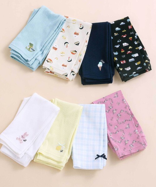 SLAP SLIP（スラップスリップ）の「【スララク/防汚加工】前後フリーで時短!パパパッと穿ける7分丈前向きパンツ(80~120cm)（その他パンツ・キッズ・ピンク/ホワイト/ブルー/オフホワイト/イエロー/ブルー系その他/ネイビー/ブラック・100cm/80ｃｍ/120cm/90cm/110cm）」の9枚目の写真